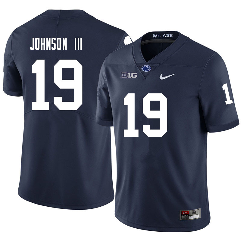 NCAA Nike Men's Penn State Nittany Lions Joseph Johnson III #19 College Football Authentic Navy Stitched Jersey SCM2698VB